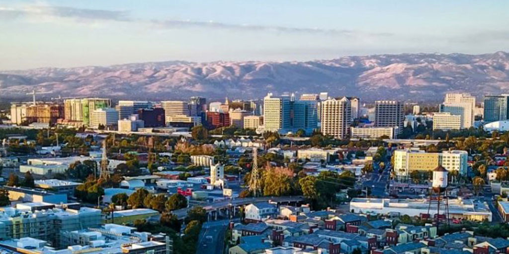 aerial view of San Jose